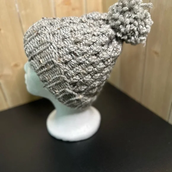 Handmade Grey Beanie - Picture 3 of 3